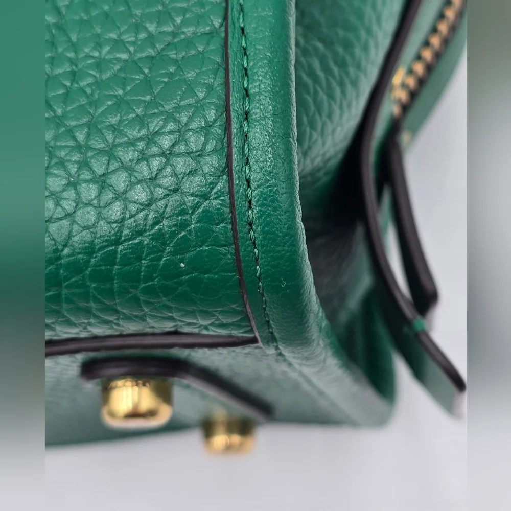 Coach Rogue Satchel 25 In Glovetanned Pebble Leather, Shamrock- Includes Charm - Picture 5 of 16